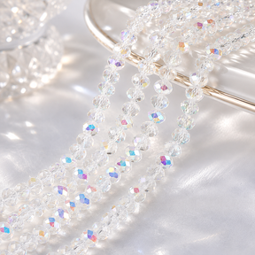 Faceted Crystal Rondelle Bead Strands 2mm–10mm – Multi-Color Beads for DIY Beaded Bags & Jewelry